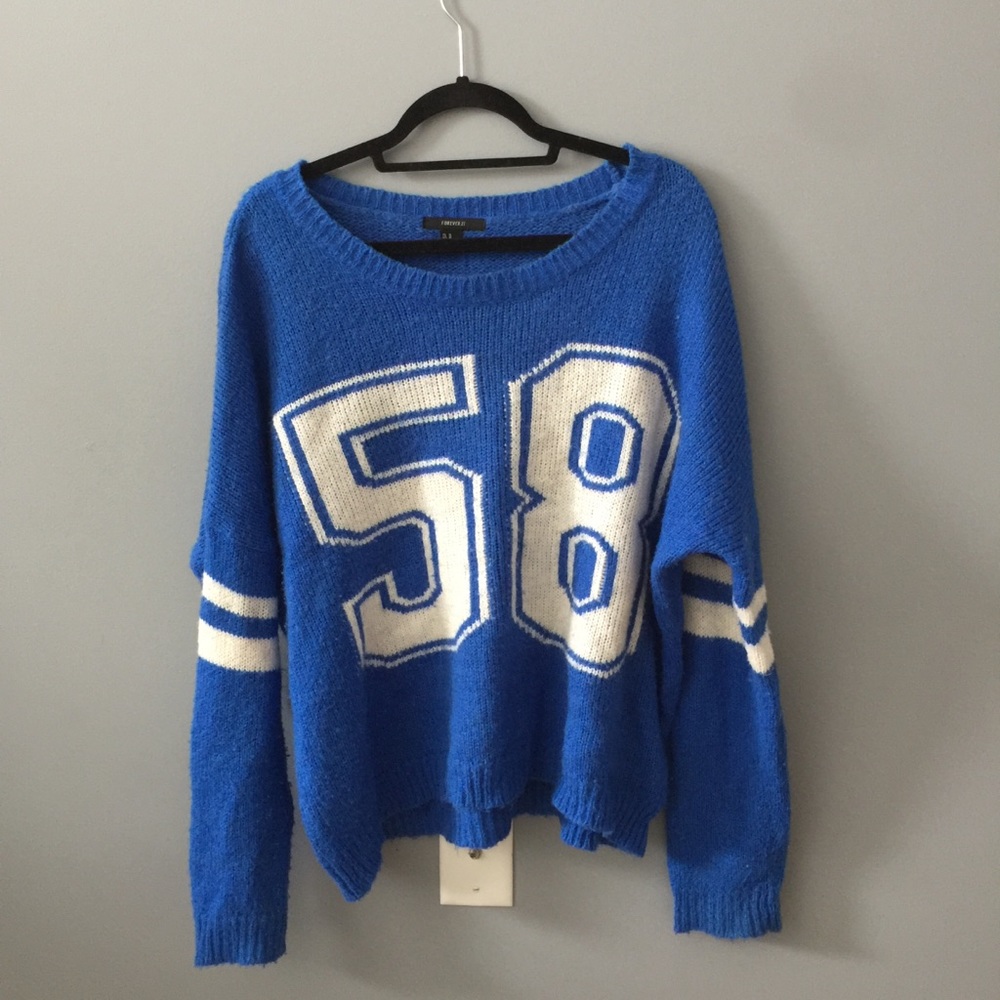 Comfy blue Sweater | FOREVER 21
